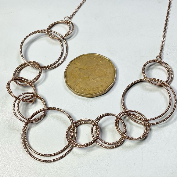 Rose Gold Sterling Vermeil 925 Italy Necklace 18” - Picture 3 of 7